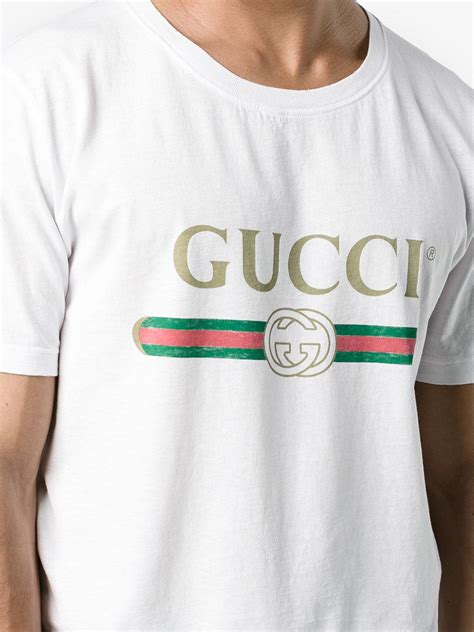 gucci print cotton t shirt fake|knockoff gucci t shirt.